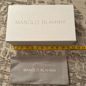 Manila Blahnik shoebox with dust bag